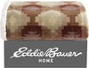 Eddie Bauer  Throw Blanket Reversible Sherpa Fleece Bedding Home Decor for All Seasons Bunkhouse Plaid Beige ThrowCopper Creek Brown