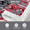 Eddie Bauer  Throw Blanket Reversible Sherpa Fleece Bedding Home Decor for All Seasons Bunkhouse Plaid Beige ThrowFair Isle RedBlack