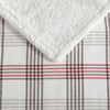 Eddie Bauer  Throw Blanket Super Soft Reversible Cotton Flannel Sherpa Bedding Ideal Christmas ampamp White Elephant Gifts Cozy Plaid Home Decor Montlake Plaid Red ThrowUnion Bay RedKhaki