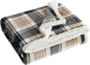 Eddie Bauer  Throw Blanket Super Soft Reversible Sherpa Fleece Bedding Ideal Christmas ampamp White Elephant Gifts Cozy Plaid Home Decor Fair Isle Peak ThrowRugged Plaid Beige