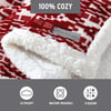 Eddie Bauer  Throw Blanket Super Soft Reversible Sherpa Fleece Bedding Ideal Christmas ampamp White Elephant Gifts Cozy Plaid Home Decor Fair Isle Peak ThrowSan Juan Red ClayWhite