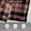 Eddie Bauer  Throw Blanket Super Soft Reversible Sherpa Fleece Bedding Ideal Christmas ampamp White Elephant Gifts Cozy Plaid Home Decor Fair Isle Peak ThrowTrailhead Plaid Red