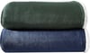 Eddie Bauer  Twin Blanket Reversible Fleece ampamp Faux Shearling Bedding Plush Home Decor Solid Green TwinNavy