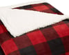 Eddie Bauer  Twin Blanket Reversible Sherpa Fleece Bedding Soft amp Cozy Home Decor Mountain Village Red TwinRed Check King