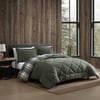 Eddie Bauer  Twin Comforter Set Reversible Microsuede Bedding with Matching Sham Super Soft Plaid Home Decor OekoTex Certified Big Lake Plaid Green TwinBig Lake Plaid Green