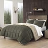 Eddie Bauer  Twin Comforter Set Reversible Sherpa Bedding with Matching Shams Cozy ampamp Warm Home Decor Sherwood Brown TwinSherwood Green