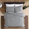 Eddie Bauer  Twin Duvet Cover Set Reversible Flannel Bedding with Matching Sham Home Decor for Colder Months Preston Grey TwinKing