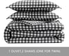 Eddie Bauer  Twin Duvet Cover Set Reversible Flannel Bedding with Matching Sham Home Decor for Colder Months Preston Grey TwinKing