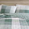 Eddie Bauer  Twin Quilt Set Cotton Reversible Bedding with Matching Sham Medium Weight Home Decor Boulder Green TwinEddie Bauer  Twin Quilt Set Cotton Reversible Bedding with Matching Sham Medium Weight Home Decor Boulder Green Twin