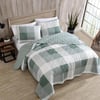 Eddie Bauer  Twin Quilt Set Cotton Reversible Bedding with Matching Sham Medium Weight Home Decor Boulder Green TwinEddie Bauer  Twin Quilt Set Cotton Reversible Bedding with Matching Sham Medium Weight Home Decor Boulder Green Twin