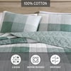 Eddie Bauer  Twin Quilt Set Cotton Reversible Bedding with Matching Sham Medium Weight Home Decor Boulder Green TwinEddie Bauer  Twin Quilt Set Cotton Reversible Bedding with Matching Sham Medium Weight Home Decor Boulder Green Twin