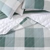 Eddie Bauer  Twin Quilt Set Cotton Reversible Bedding with Matching Sham Medium Weight Home Decor Boulder Grey TwinDaybed Green