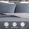 Eddie Bauer  Twin Quilt Set Reversible Bedding with Matching Sham Lightweight Home Decor for All Seasons Hidden Lake Blue TwinKing Blue