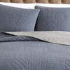 Eddie Bauer  Twin Quilt Set Reversible Bedding with Matching Sham Lightweight Home Decor for All Seasons Hidden Lake Blue TwinKing Blue