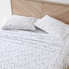 Eddie Bauer  Twin Sheets Cotton Percale Bedding Set Crisp amp Cool Home Decor Eddies Oar 3 pieces Twin White and BlueFull Campout WhiteNavy