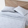 Eddie Bauer  Twin Sheets Cotton Percale Bedding Set Crisp amp Cool Home Decor Eddies Oar 3 pieces Twin White and BlueFull Methow Plaid BlueWhite