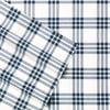 Eddie Bauer  Twin Sheets Cotton Percale Bedding Set Crisp amp Cool Home Decor Eddies Oar 3 pieces Twin White and BlueFull Plaid NavyWhite