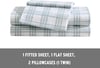 Eddie Bauer  Twin Sheets Cotton Percale Bedding Set Crisp amp Cool Home Decor Light Green Plaid TwinFull Basic Plaid Light Green