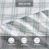 Eddie Bauer  Twin Sheets Cotton Percale Bedding Set Crisp amp Cool Home Decor Light Green Plaid TwinKing Basic Plaid Light Green