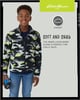 Eddie Bauer Boys Rain Jacket  Lone Peak Waterproof 3in1 Insulated Windbreaker Coat with Removable Fleece Lining 520Black