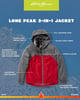 Eddie Bauer Boys Rain Jacket  Lone Peak Waterproof 3in1 Insulated Windbreaker Coat with Removable Fleece Lining 520Crimson