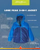 Eddie Bauer Boys Rain Jacket  Lone Peak Waterproof 3in1 Insulated Windbreaker Coat with Removable Fleece Lining 520Nautical Blue