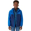 Eddie Bauer Boys Rain Jacket  Lone Peak Waterproof 3in1 Insulated Windbreaker Coat with Removable Fleece Lining 520Nautical Blue