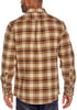 Eddie Bauer Bristol Mens Flannel ShirtKhaki Plaid