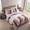 Eddie Bauer Daybed Set 4 Piece Cotton Bedding Set All Season Lodge Home Dcor Fairview Grey DaybedQuilt Set Twin OrangeIvory