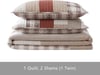 Eddie Bauer Daybed Set 4 Piece Cotton Bedding Set All Season Lodge Home Dcor Fairview Grey DaybedQuilt Set Twin OrangeIvory