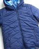 Eddie Bauer Girls Reversible Jacket  Deer Harbor Waterproof Lightweight Puffer Coat with Faux Shearling Lining 520Navy Blue