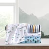 Eddie Bauer Kids  Twin Sheets Stain Resistant Kids Bedding Ideal for Toddler Bedding Set Vivid Stripe Blue TwinVivid Stripe Blue Full