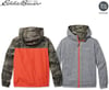 Eddie Bauer Kids Reversible Jacket  Full Zip Hooded Windbreaker Water Repellent Jacket for Boys and Girls XSXLCamo