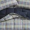 Eddie Bauer King Comforter Set Reversible Microsuede Bedding with Matching Shams Casual Home Decor Rugged Plaid Brown KingRugged Navy