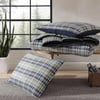 Eddie Bauer King Comforter Set Reversible Microsuede Bedding with Matching Shams Casual Home Decor Rugged Plaid Brown KingRugged Navy