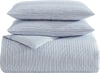 Eddie Bauer King Duvet Cover Set Cotton Bedding Set with Matching Shams Casual Home Dcor Ticking Stripe Navy KingTicking Stripe Navy