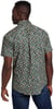 Eddie Bauer Mens Baja ShortSleeve Shirt  PrintRegular Evergreen