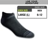 Eddie Bauer Mens Dura Dri Moisture Control 6Pair Low Cut SocksBlack 6 Pairs