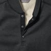 Eddie Bauer Mens Faux ShearlingLined Thermal HenleyTall Black