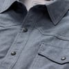 Eddie Bauer Mens Front Range LongSleeve Chambray ShirtMedium Indigo