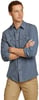 Eddie Bauer Mens Front Range LongSleeve Chambray ShirtMedium Indigo