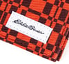 Eddie Bauer Mens Pioneer Printed Cotton Canvas Bifold WalletRed