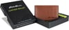 Eddie Bauer Mens Signature Logo Leather Bifold Money Clip Wallet with 3 Card Slots and RFID ProtectionTan