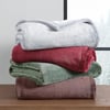 Eddie Bauer Throw Blanket Ultra Soft Plush Home Dcor All Season Bedding Ultra Lux Solid Red 50 x 60Fleece Reverse Green