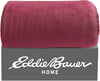 Eddie Bauer Throw Blanket Ultra Soft Plush Home Dcor All Season Bedding Ultra Lux Solid Red 50 x 60Fleece Reverse Red