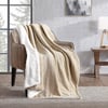 Eddie Bauer Throw Blanket Ultra Soft Plush Home Dcor All Season Bedding Ultra Lux Solid Red 50 x 60Sherpa Reverse Beige