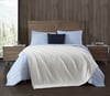 Eddie Bauer Twin Blanket Solid Reversible Cotton Bedding Home Decor for All Seasons Textured Twill White TwinKing Textured Twill White