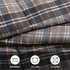 Eddie Bauer Twin Comforter Set Reversible Microsuede Bedding with Matching Shams Casual Home Decor Rugged Plaid Brown TwinRugged Plaid Brown Queen