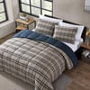 Eddie Bauer Twin Duvet Cover Set Reversible Microsuede Bedding Set with Matching Shams Casual Home Dcor Rugged Plaid Brown TwinRugged Plaid Brown Twin