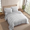 Eddie Bauer Twin Quilt Set Cotton Reversible Bedding with Matching Sham Home Decor for All Seasons Lakehouse Plaid Light Grey TwinKing Light Grey